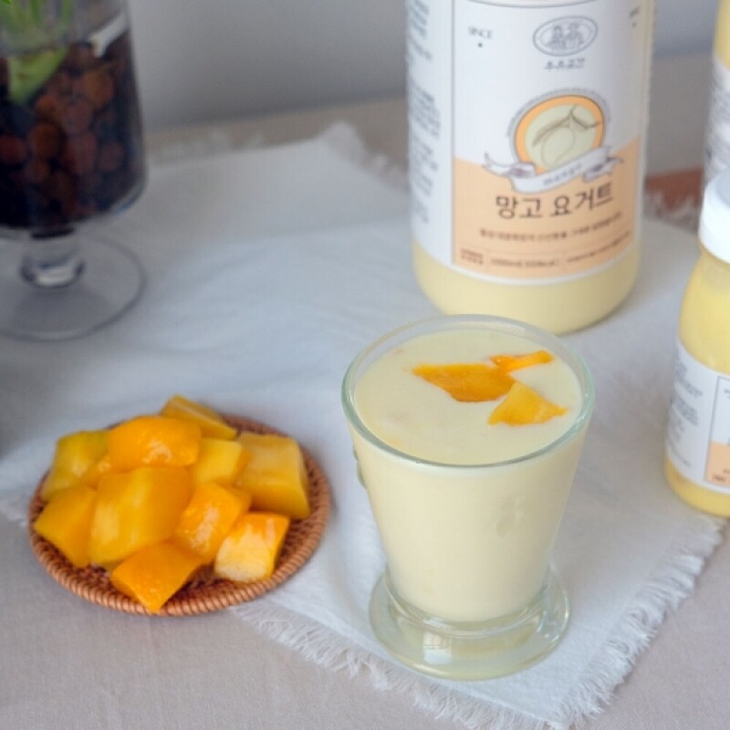 우유곳간,우유곳간 망고 요거트 500ml 횡성 대광목장