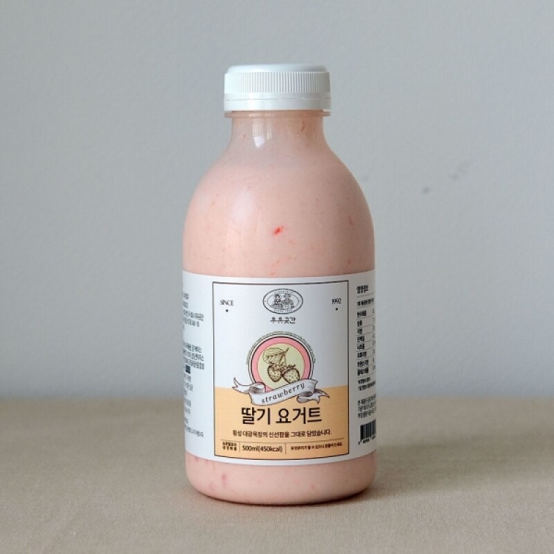 우유곳간,우유곳간 딸기 요거트 500ml 횡성 대광목장