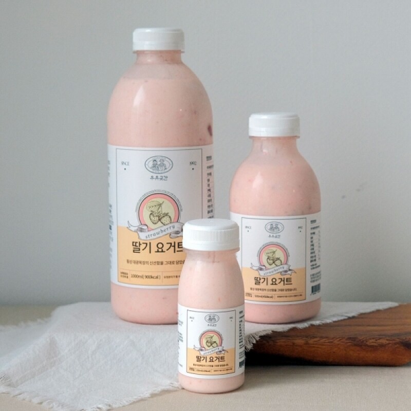 우유곳간,우유곳간 딸기 요거트 1000ml 횡성 대광목장