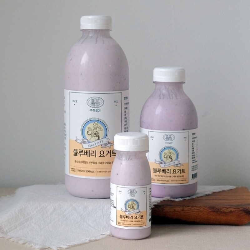 우유곳간,우유곳간 블루베리 요거트 150ml 횡성 대광목장
