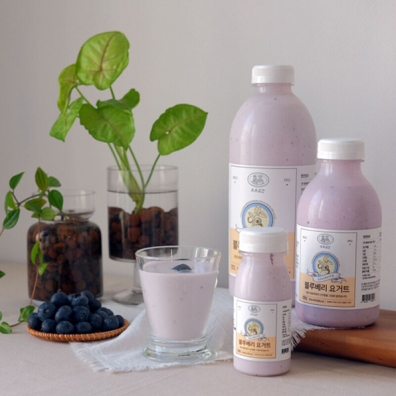 우유곳간,우유곳간 블루베리 요거트 150ml 횡성 대광목장